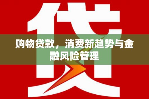 九台购物贷款，消费新趋势与金融风险管理