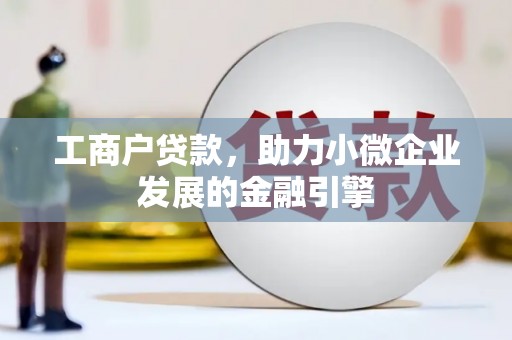 滨海工商户贷款，助力小微企业发展的金融引擎
