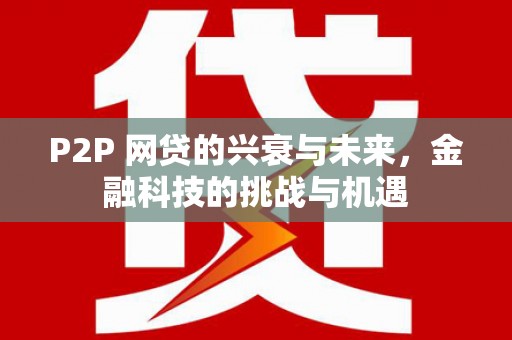 宁晋P2P 网贷的兴衰与未来，金融科技的挑战与机遇