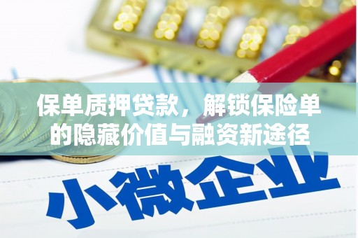 湾仔区保单质押贷款，解锁保险单的隐藏价值与融资新途径