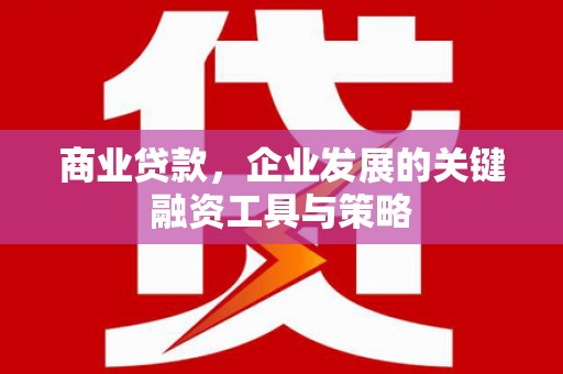 胶州商业贷款，企业发展的关键融资工具与策略