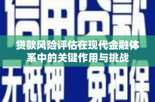 邢台贷款风险评估在现代金融体系中的关键作用与挑战