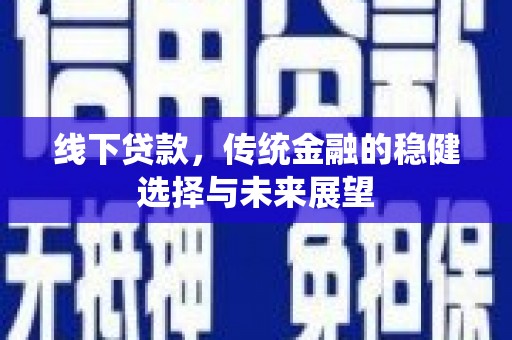 任城线下贷款，传统金融的稳健选择与未来展望