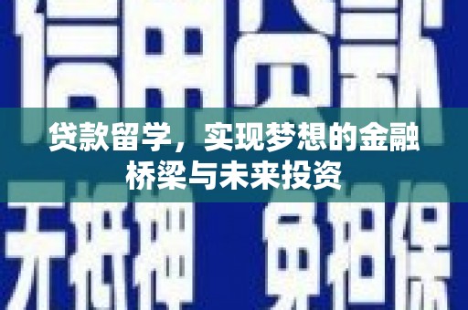 石家庄贷款留学，实现梦想的金融桥梁与未来投资