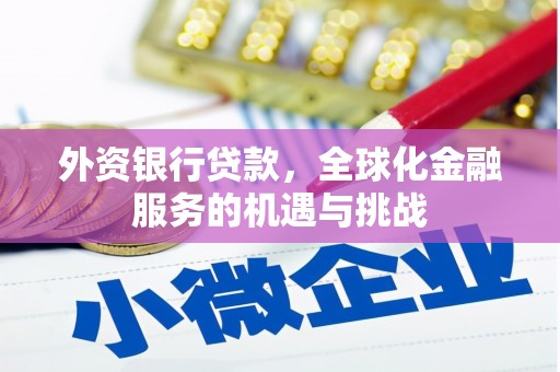肃南外资银行贷款，全球化金融服务的机遇与挑战
