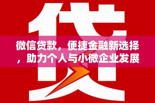 文山微信贷款，便捷金融新选择，助力个人与小微企业发展