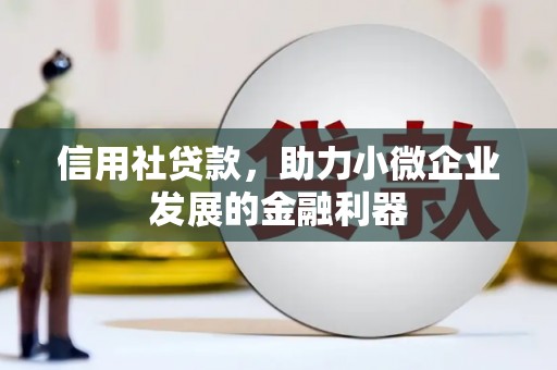 普安信用社贷款，助力小微企业发展的金融利器