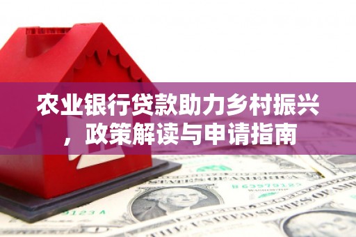 项城农业银行贷款助力乡村振兴，政策解读与申请指南