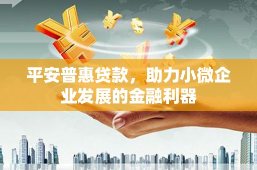 临湘平安普惠贷款，助力小微企业发展的金融利器