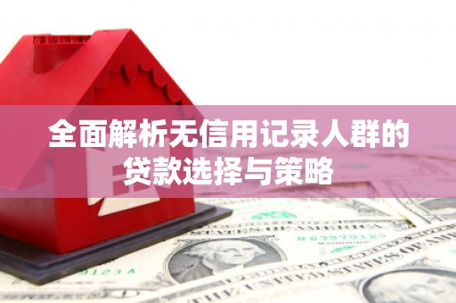 阳曲全面解析无信用记录人群的贷款选择与策略